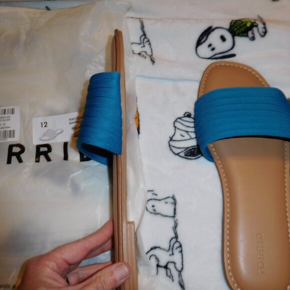 NEW SIZE 12 TORRID Knit Banded Slide (WW) BISCAY BAY BLUE - Picture 3 of 5